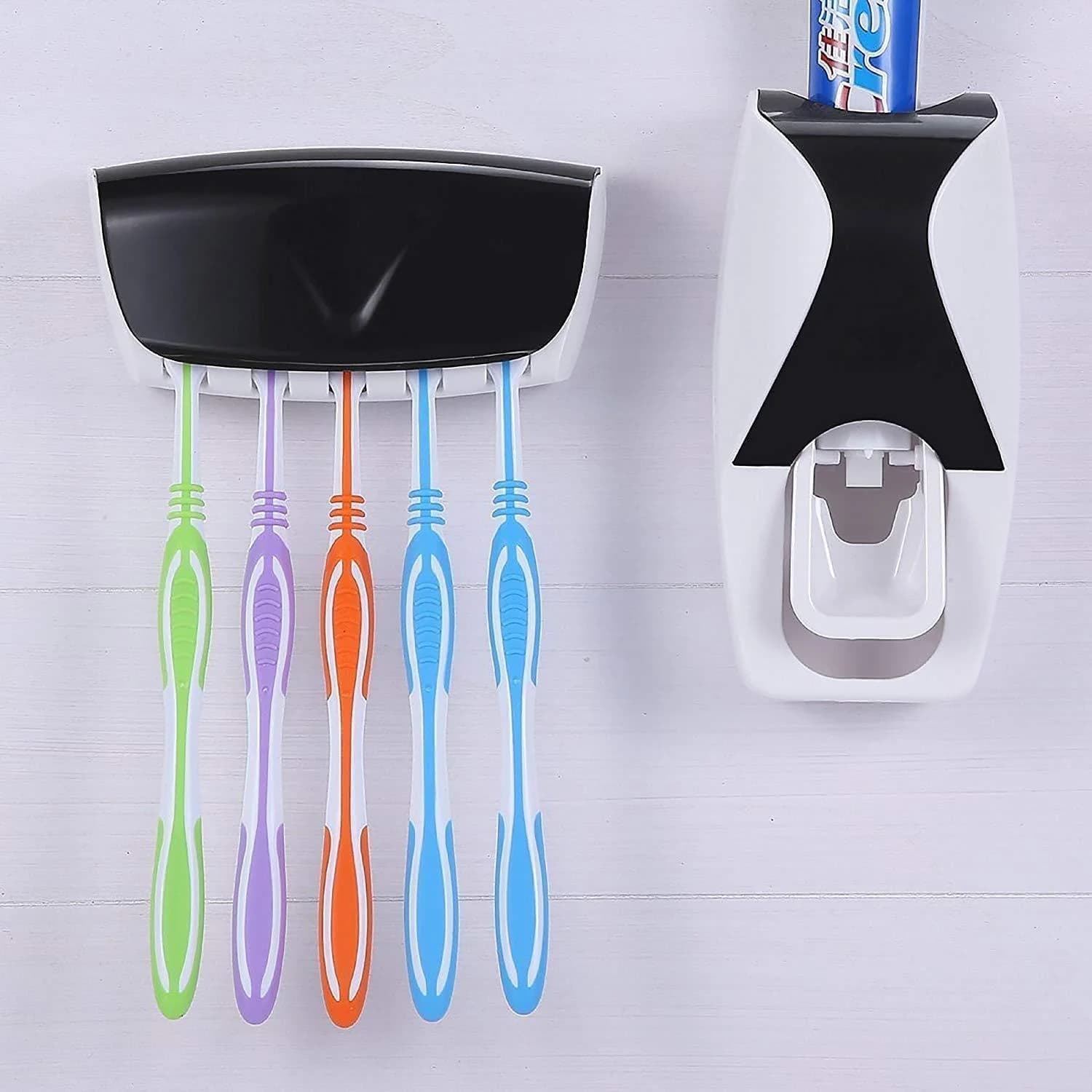 TOOTHPASTE DISPENSER & TOOTH BRUSH WITH TOOTHBRUSH