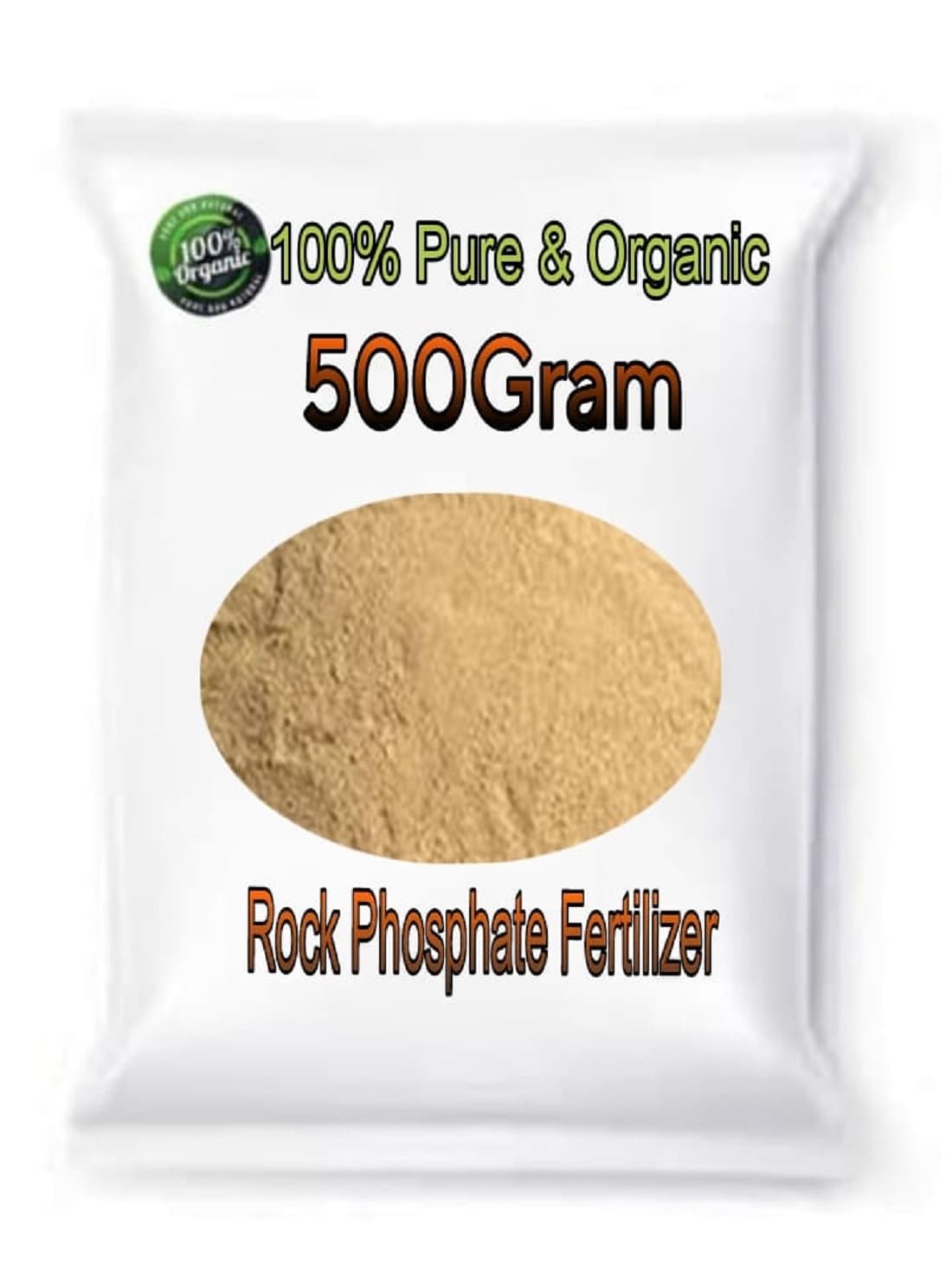 6052 Organic Rock Phosphate Essential Fertilizer All Purpose Powder for Fruiting and Flowering Plants 500Gram - 6052 Organic Rock Phosphate Essential Fertilizer All Purpose Powder for Fruiting and Flowering Plants 500Gram